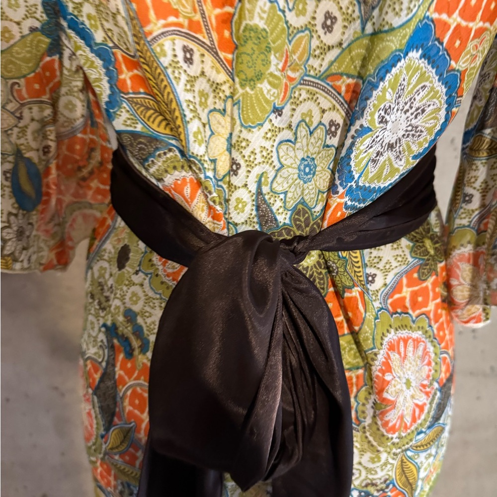 Vintage Y2K XOXO Sheer Boho Peasant Hippie Dainty Tie Waist Blouse Size Medium - Picture 5 of 12